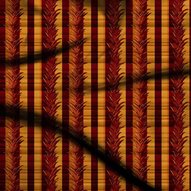 deep crimson stripes digital print fabric texture — large scale closeup