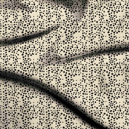 jet black animal digital print fabric texture — fine scale closeup