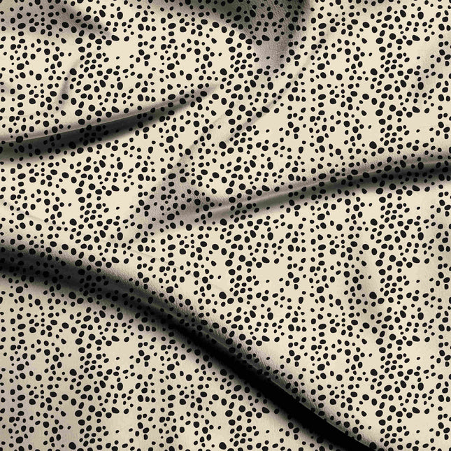 jet black animal digital print fabric texture — fine scale closeup