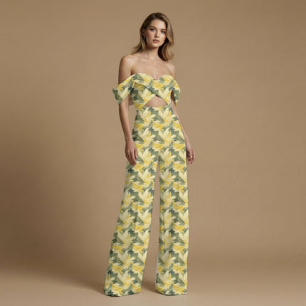 goldenrod yellow other print fabric draped — tunic styling