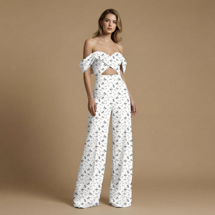 ivory cream other print fabric draped — maxi dress styling