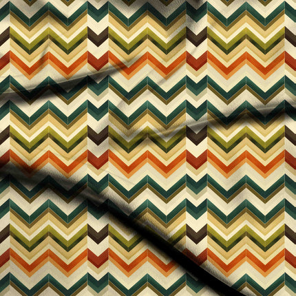mustard yellow geometric fabric detail — textured finish digital print closeup