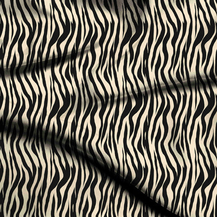 jet black animal digital print fabric texture — large scale closeup