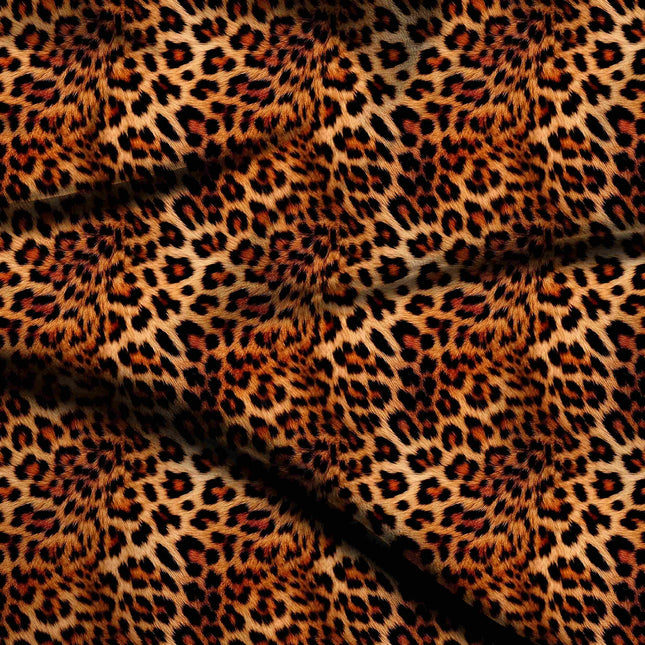 burnt sienna animal digital print fabric texture — large scale closeup