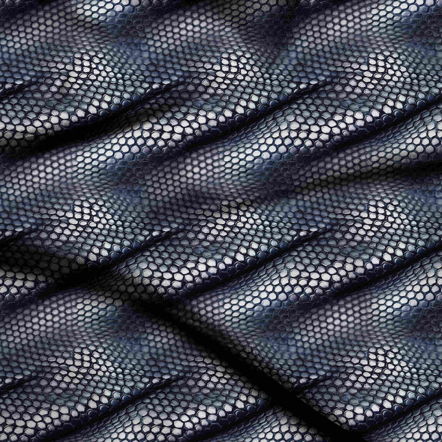 ink black animal digital print fabric texture — fine scale closeup