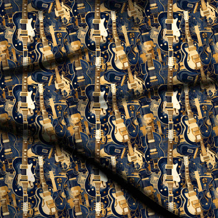 cobalt blue other digital print fabric texture — large scale closeup