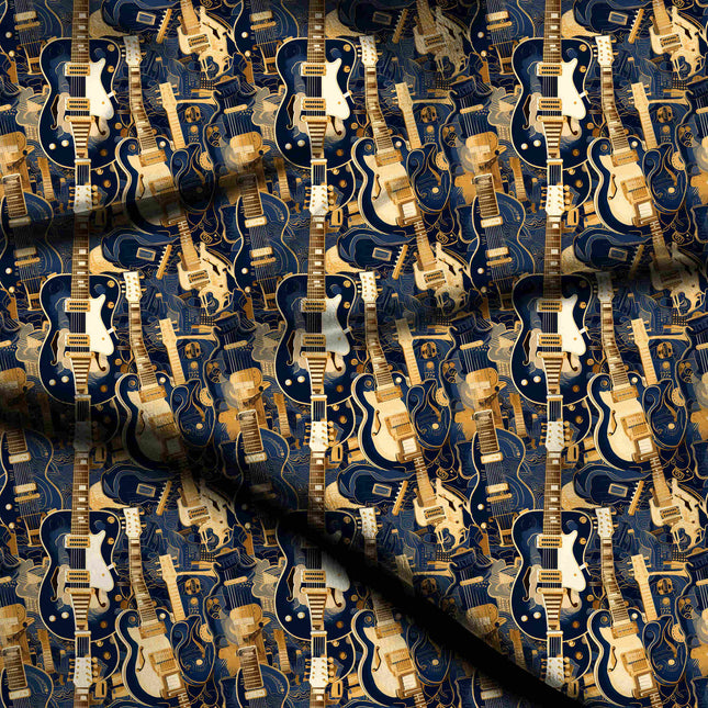 cobalt blue other digital print fabric texture — large scale closeup