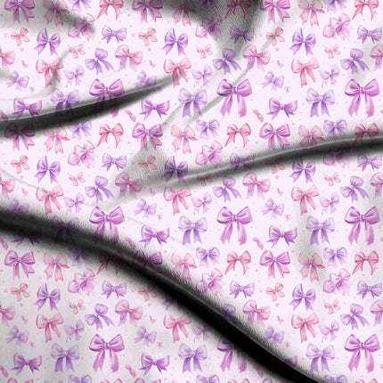 Lavender Floral Digital Print Fabric for Blouse | Festive ethnic wear - 4464