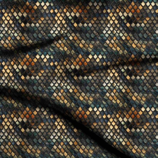 dark green other digital print fabric texture — medium scale closeup