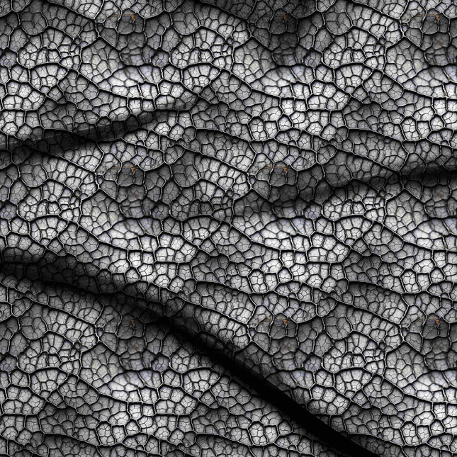 charcoal black abstract digital print fabric texture — fine scale closeup