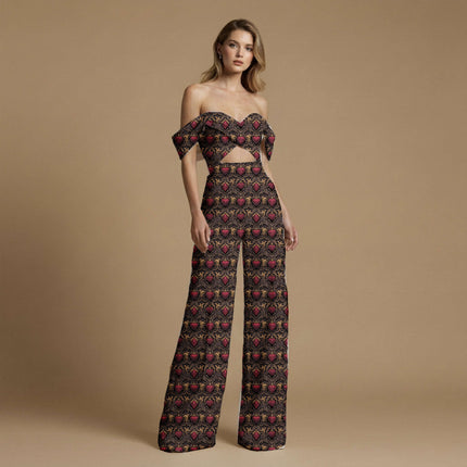 ruby red other all-over print pattern — medium scale repeat layout
