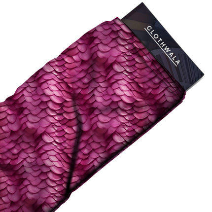 fuchsia animal all-over print pattern — fine scale repeat layout