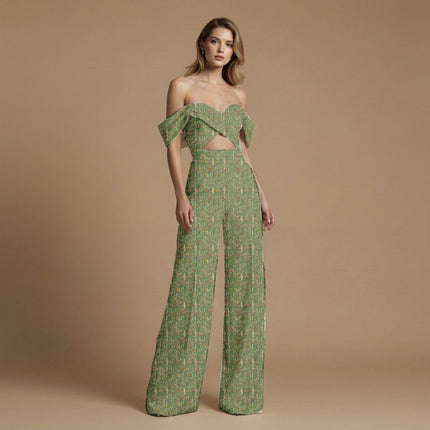 moss green animal all-over print pattern — fine scale repeat layout