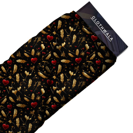 jet black other print fabric draped — gown styling