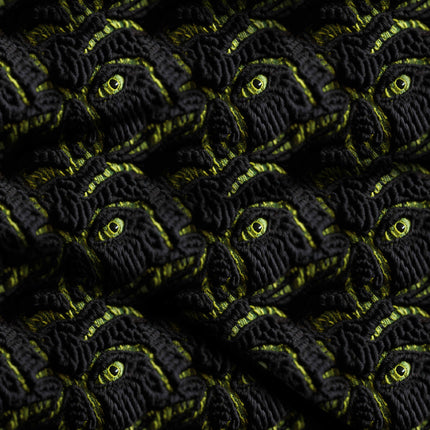 jet black animal digital print fabric texture — medium scale closeup