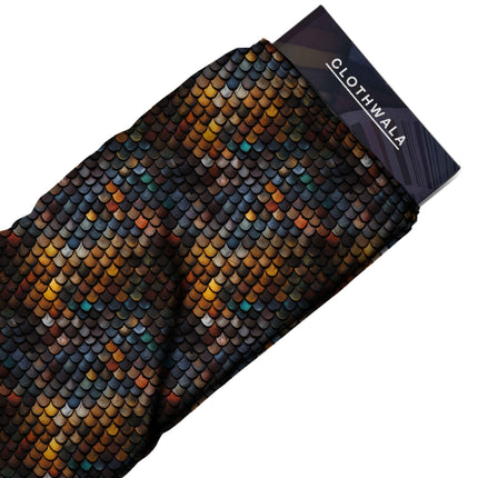 charcoal black animal all-over print pattern — fine scale repeat layout