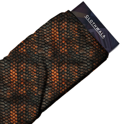 charcoal black animal all-over print pattern — fine scale repeat layout
