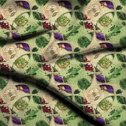 sage green other digital print fabric texture — medium scale closeup
