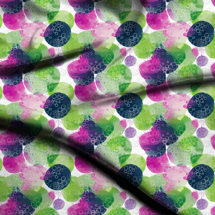 fuchsia pink abstract digital print fabric texture — medium scale closeup
