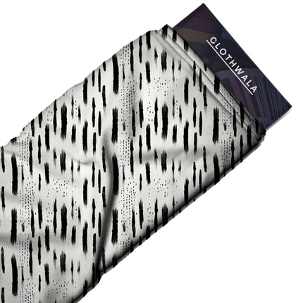 jet black abstract fabric detail — matte finish digital print closeup