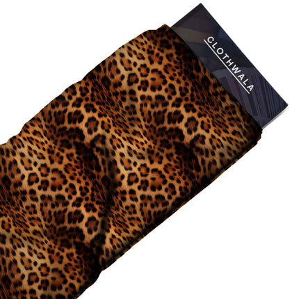 golden tan animal fabric detail — textured finish digital print closeup