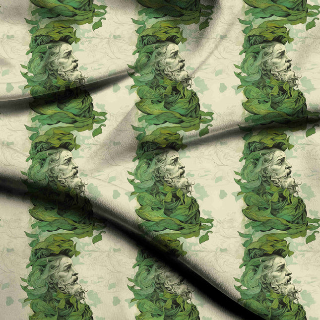 forest green other digital print fabric texture — medium scale closeup