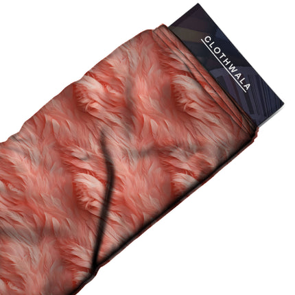 dusty rose floral fabric detail — textured finish digital print closeup