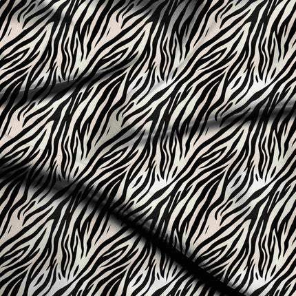 jet black animal digital print fabric texture — medium scale closeup