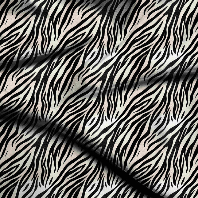 jet black animal digital print fabric texture — medium scale closeup