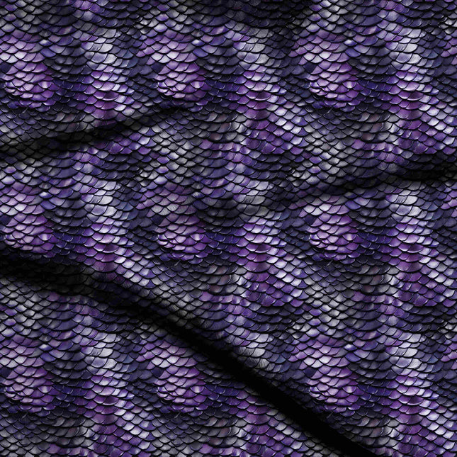 amethyst purple animal digital print fabric texture — fine scale closeup