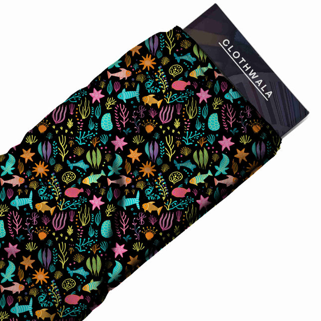 electric turquoise other print fabric draped — kaftan styling