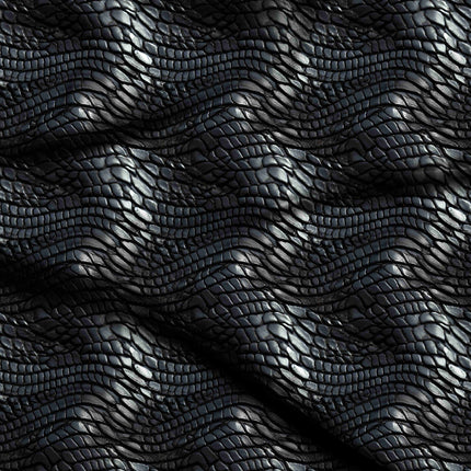 jet black animal digital print fabric texture — fine scale closeup
