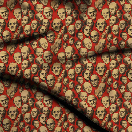 crimson red other digital print fabric texture — medium scale closeup