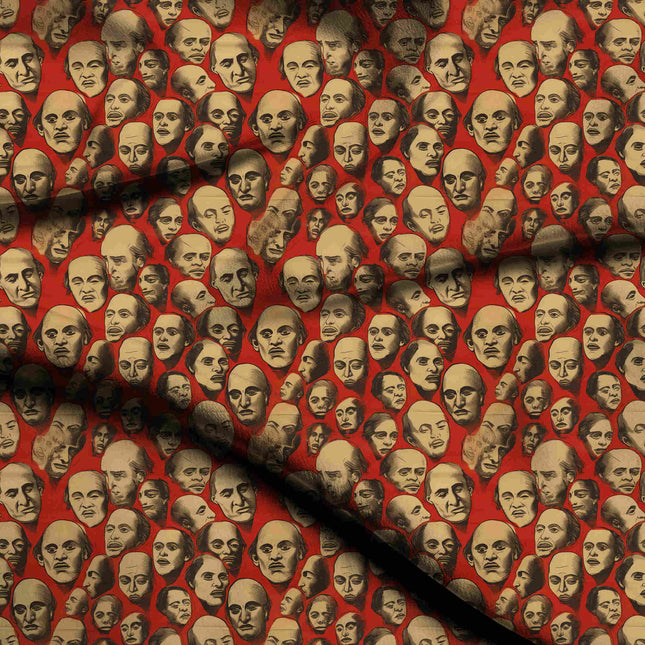 crimson red other digital print fabric texture — medium scale closeup