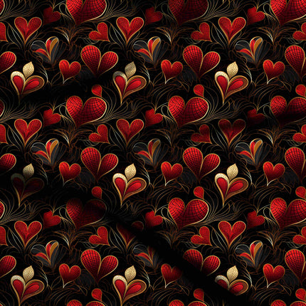 crimson red other digital print fabric texture — medium scale closeup