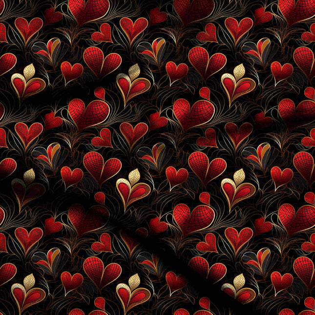 crimson red other digital print fabric texture — medium scale closeup