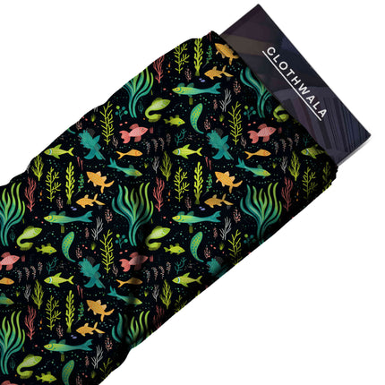 seafoam green other fabric detail — matte finish digital print closeup