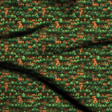forest green other digital print fabric texture — medium scale closeup