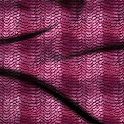 magenta animal digital print fabric texture — medium scale closeup