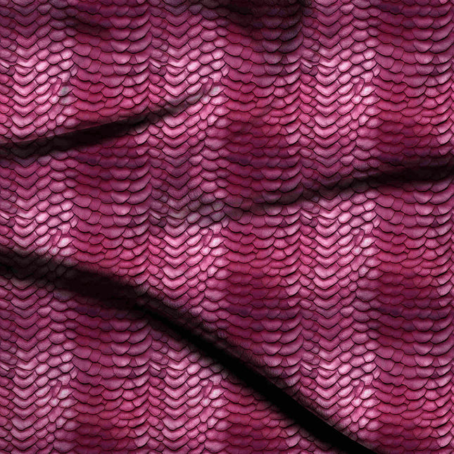 magenta animal digital print fabric texture — medium scale closeup