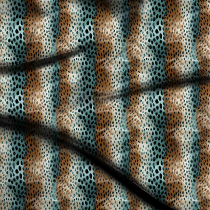 aqua mist animal fabric detail — textured finish digital print closeup