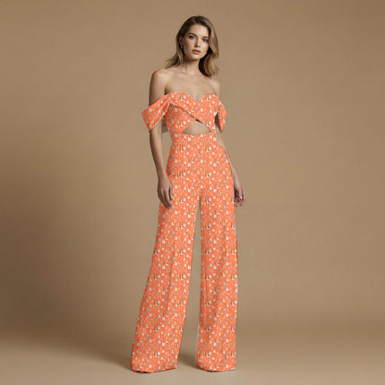 orange other all-over print pattern — medium scale repeat layout