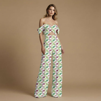 mauve animal print fabric draped — kurta set styling