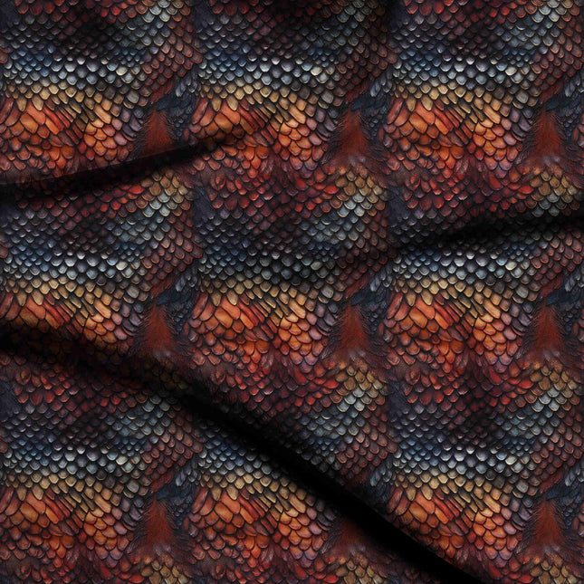 charcoal black animal digital print fabric texture — fine scale closeup