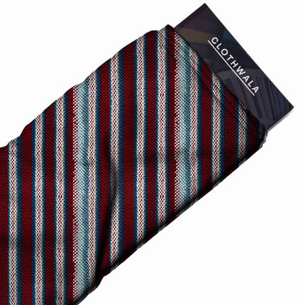crimson stripes all-over print pattern — fine scale repeat layout