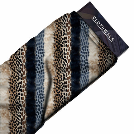 jet black animal fabric detail — glossy finish digital print closeup