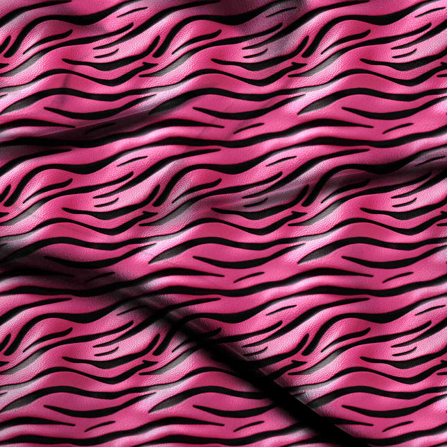 hot pink animal digital print fabric texture — large scale closeup