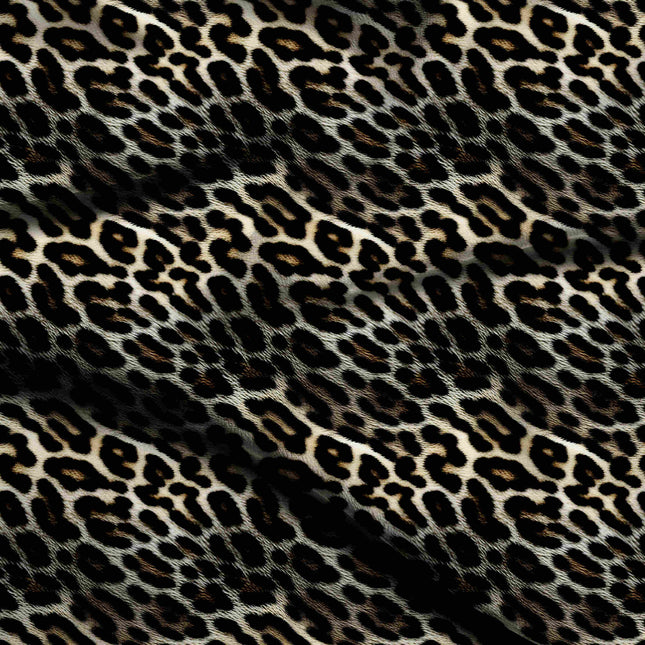 sand beige animal digital print fabric texture — large scale closeup