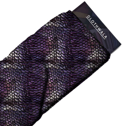 eggplant purple animal all-over print pattern — fine scale repeat layout