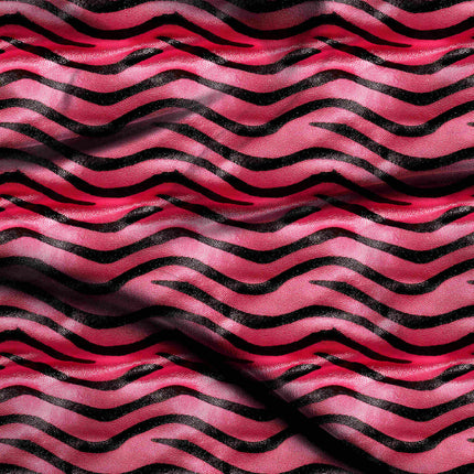 hot pink animal digital print fabric texture — large scale closeup